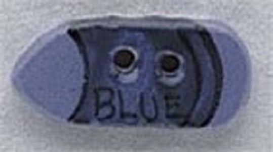 Mill Hill Blue Crayon 86121 button