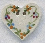 Mill Hill Floral Heart 86133 button