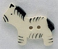 Mill Hill Zebra 86142 ceramic button