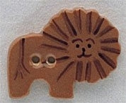 Mill Hill Lion 86144 ceramic button