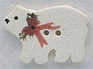 Mill Hill Christmas Polar Bear 86145 button