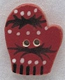 Mill Hill Mitten-Thumb On Right 86152 ceramic button