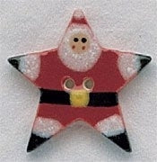 Mill Hill Star Santa 86155 ceramic button