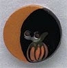 Mill Hill Moon With Pumpkin 86191 ceramic button
