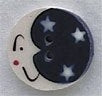 Mill Hill Man In The Moon 86192 ceramic handmade button