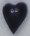 Mill Hill Large Blue Folk Heart 86204 ceramic button