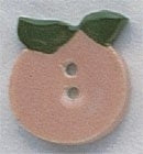 Mill Hill Peach 86213 ceramic button