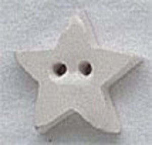 Mill Hill Very Small White Star 86242 ceramic button