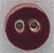 Mill Hill  Small Burgundy Round 86274 button