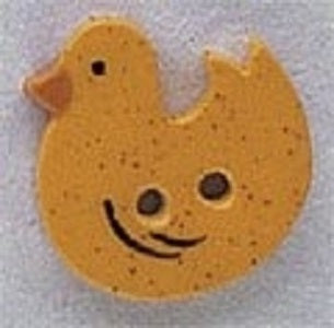 Mill Hill Yellow Duck 86295 handmade ceramic button