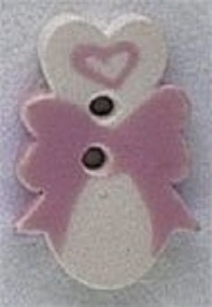 Mill Hill Pink Rattle 86298 ceramic button