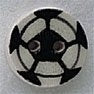 Mill Hill Soccer Ball 86309 ceramic button
