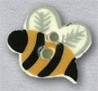 Mill Hill Flying Bee 86321 handmade button