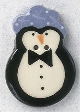 Mill Hill Penguin With Blue Hat 86354 button