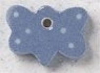 Mill Hill Petite Blue Butterfly With Polka Dots 86361 button