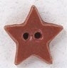Mill Hill Very Small Cinnaberry Star With Matte Finish 86383 button