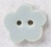 Mill Hill Light Seafoam Posey 86386 ceramic button