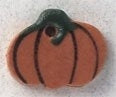 Mill Hill Petite Pumpkin With Matte Finish 86393 ceramic handmade button