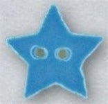 Mill Hill Small Aqua Star 86406 button