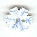 Mill Hill Snowflake 86420 ceramic handmade button