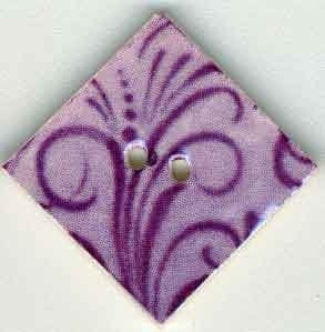 Lilac Flourish Diamond button