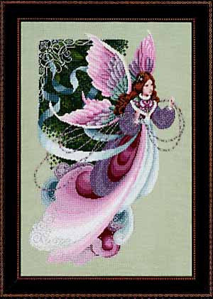 Lavender and Lace Fairy dreams victorian cross stitch pattern