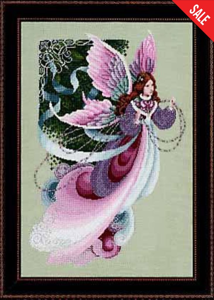 Lavender and Lace Fairy dreams victorian cross stitch pattern