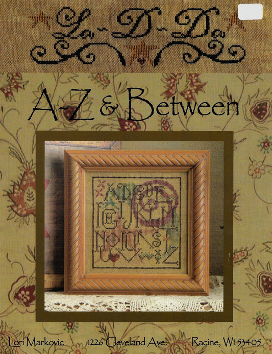 La-D-Da A-Z & Between cross stitch pattern