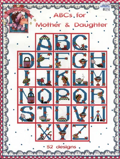 Gloria & Pat Alma Lynne ABCs for Mother & Daughter cross stitch pattern