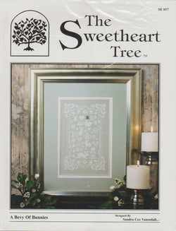 Sweetheart Tree A Bevy of Bunnies SE17 cross stitch kit