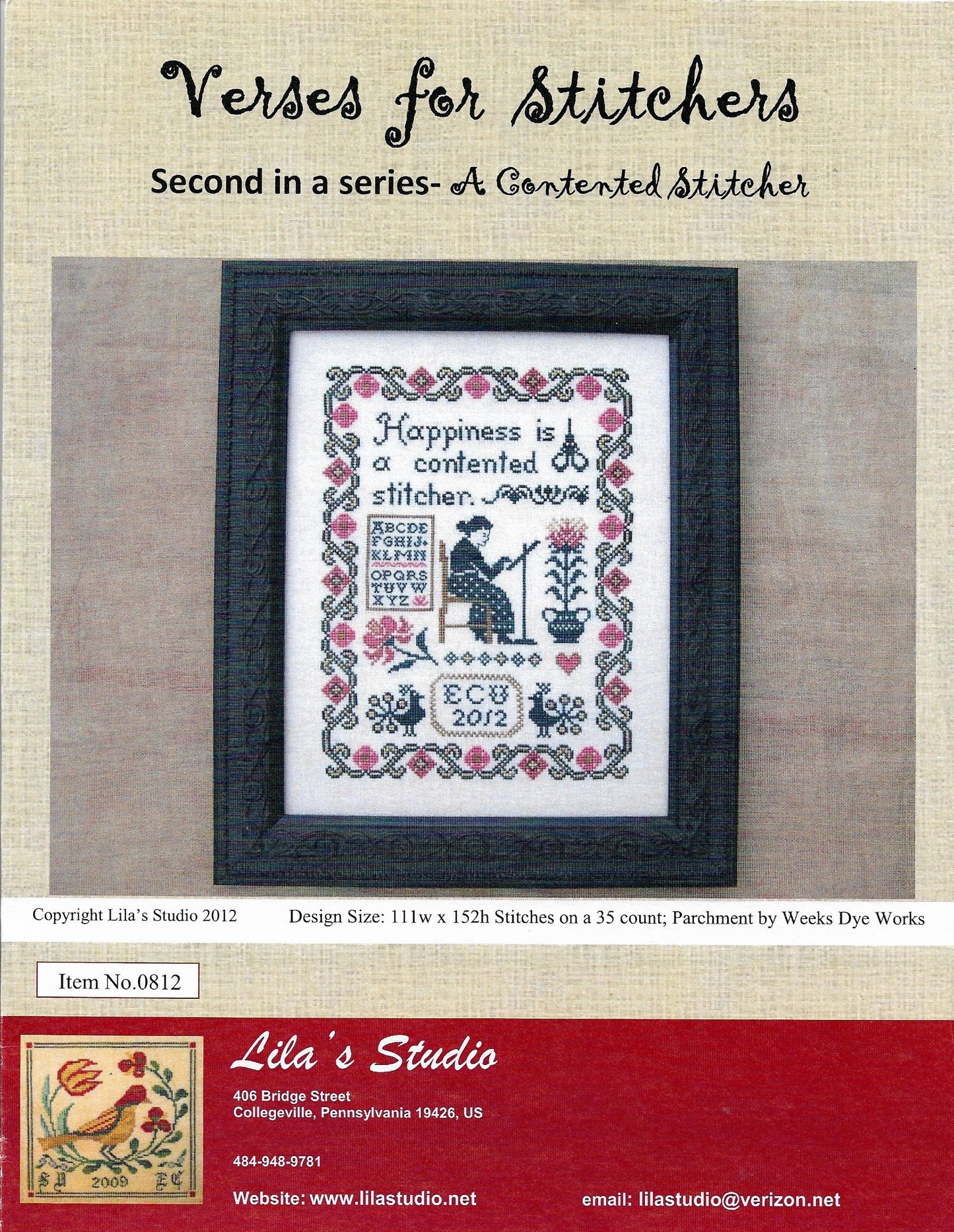 Lila's Studio A Contented Stitcher cross stitch