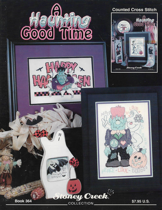 Stoney Creek A Haunting Good Time, BK364 halloween cross stitch pattern