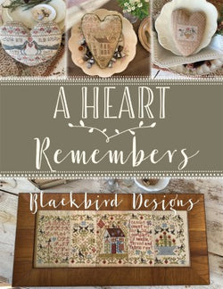 Blaxckbird A Heart remembers cross stitch pattern