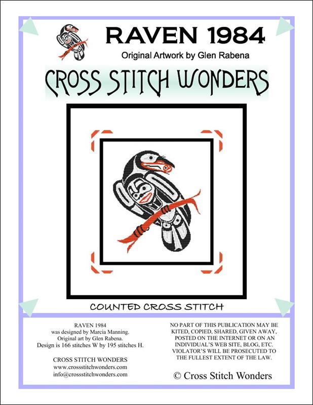 Cross Stitch Wonders Raven 1984 cross stitch pattern