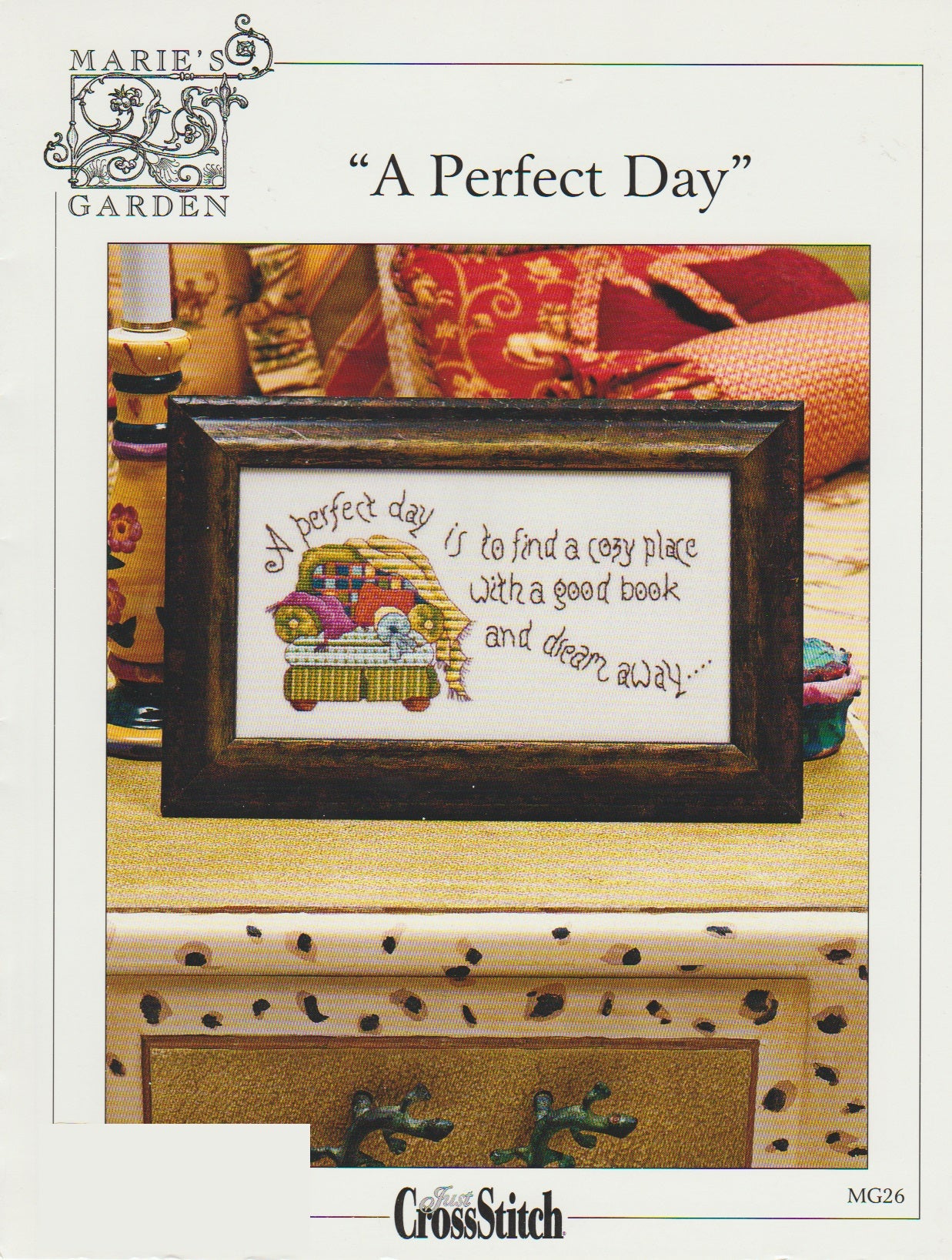 Just CrossStitch Marie's Garden A Perfect Day MG26 cross stitch pattern