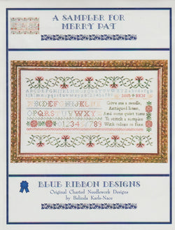 Blue Ribbon Designs A Sampler For Merry Pat BRD-016 cross stitch pattern