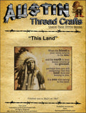 Austin Thread Crafts This Land native american cross stitch pattern
