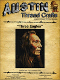 Austin Thread Crafts Three Eagles native american Nez Perce cross stitch pattern