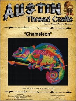 AustinThreadCrafts Chameleon cross stitch pattern