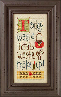 Lizzie Kate A Total Waste of Make-Up, B29 cross stitch Boxer kit