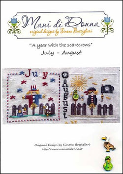 Mani di Donna A Year With The Scarecrows: July - August cross stitch pattern