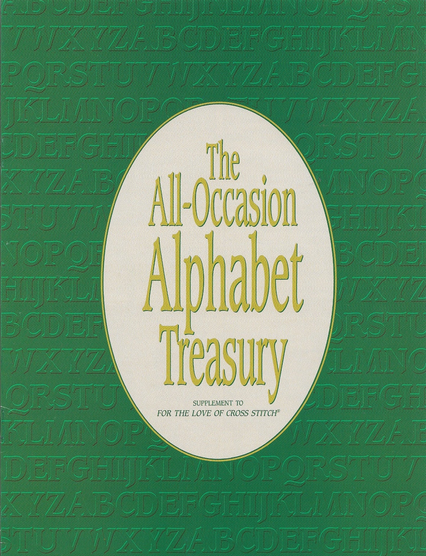 leisure Arts All-Occasion Alphabet Treasury cross stitch pattern