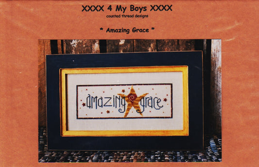 4 My Boys Amazing Grace cross stitch pattern