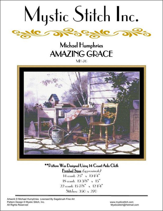 Mystic Stitch Amazing Grace MH-76 cross stitch pattern