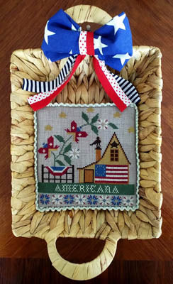 Twin Peak Primitives Americana patriotic cross stitch pattern