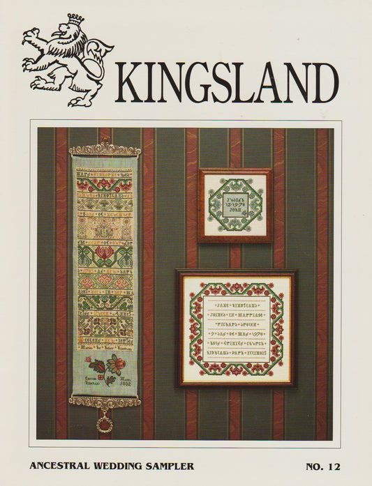 Kingsland Ancestral Wedding Sampler 12 cross stitch pattern