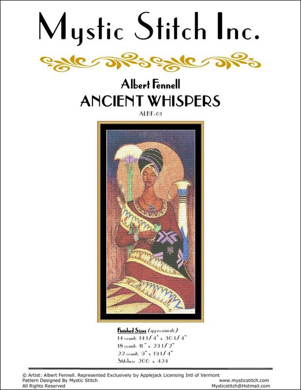 Mystic Stitch Ancient Whispers ALBF-01 Egyptian cross stitch pattern