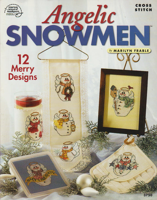 American School of Needlework Angelic Snowmen 3750 cross stitch pattern
