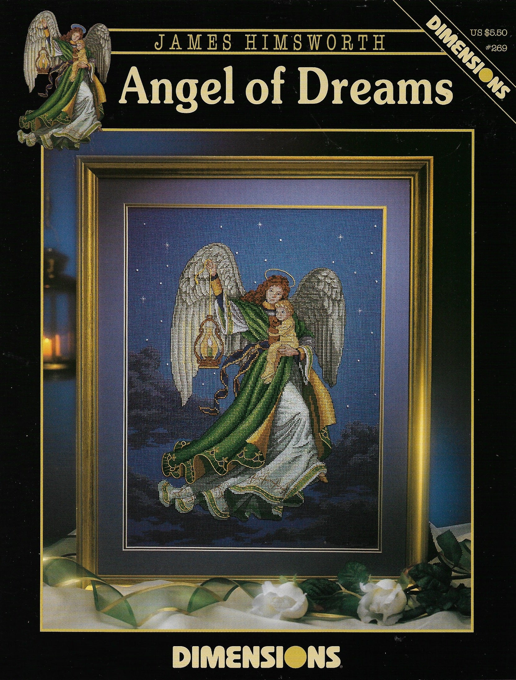 Dimensions Angel of Dreams 269 religious cross stitch pattern