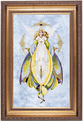 Lavender & Lace Angel of Healing cross stitch pattern